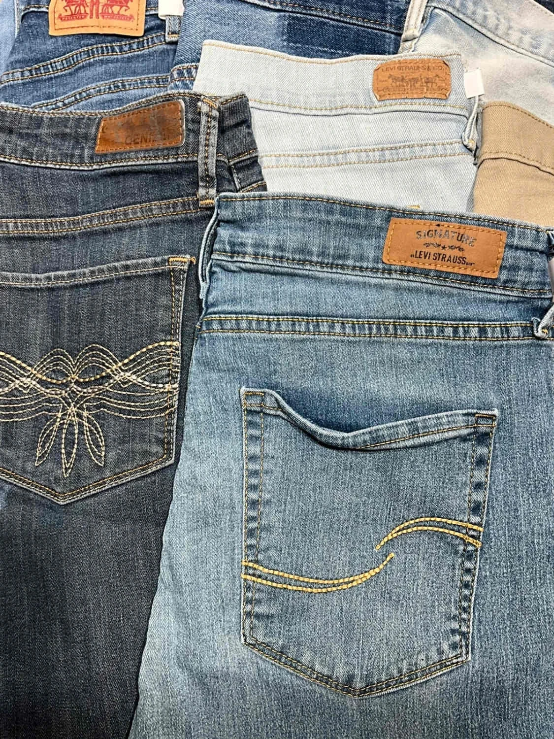 Lot 10 Shorts Levi's Femme Toutes tailles, toutes coupes  Bleu – photo 2